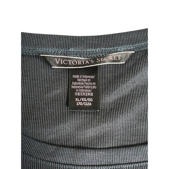 Victoria's Secret Silky Satin Black Lace Pajama Set Shorts XL Grunge Gothic Y2K - Picture 6 of 8